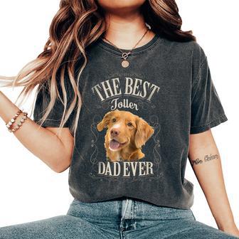 Best Toller Dad Ever Novacotia Duck Tolling Retriever Cane T-shirt comoda oversize da donna - Novitaregali