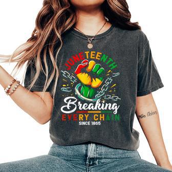Breaking Every Chain Since 1865 Black Junenth Women's Oversized Comfort T-Shirt - Thegiftio UK
