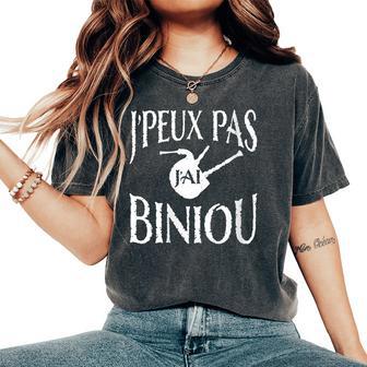 Bretagne Je Peux Pas J'ai Biniou Idée Cadeau Humour Breton T-shirt oversize confortable pour femme - Cadeauxyz