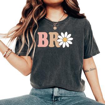 Brother Daisy Wild Flower Bloom One 1St Birthday Wild One Women's Oversized Comfort T-Shirt - Thegiftio UK
