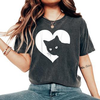 Cat Lover Who Loves Cats For Girls Camiseta extragrande cómoda para mujer - Regaloses