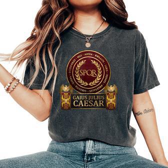 Cayo Julio César Batallas De La Antigua Roma Camiseta extragrande cómoda para mujer - Regaloses