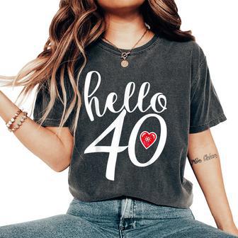 Ciao 40 Compleanno Donne Ciao Quarant'anni 1985Intage T-shirt comoda oversize da donna - Novitaregali