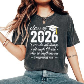 Class Of 2026 Christian Graduation Senior Graduate Women's Oversized Comfort T-Shirt - Monsterry