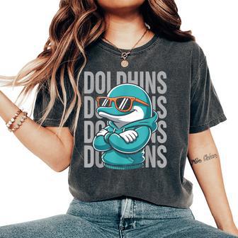 Cool Dolphin For Boys Girls Kids Women's Oversized Comfort T-Shirt - Thegiftio UK
