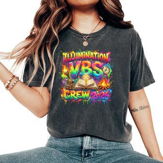 Cute Illumination Vbs Crew 2026 Teacher Summer Camp Women's Oversized Comfort T-Shirt - Monsterry