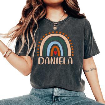 Daniela Nome Personalizzato Divertente Donne Arcobaleno Daniela T-shirt comoda oversize da donna - Novitaregali