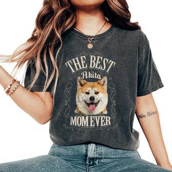 Donna Best Akita Mom Ever Akita Inu Caneintage Regalos Donne T-shirt comoda oversize da donna - Novitaregali