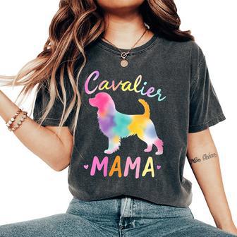 Donna Cavalier King Charlespaniel Mamma Colore Charlespaniel Mamma Con Collo A T-shirt comoda oversize da donna - Novitaregali