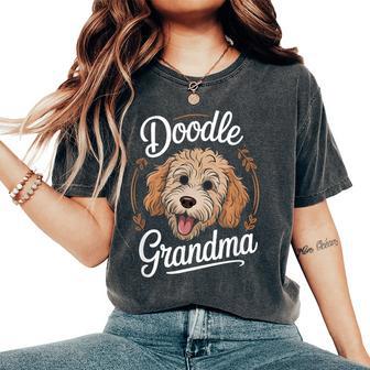 Doodle Grandma Cute Dog Lover For Goldendoodle Owners Women's Oversized Comfort T-Shirt | Mazezy