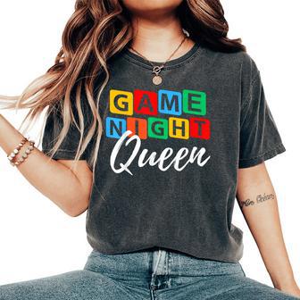 Family Game Night Queen This Is How I Host Game Night Host Women's Oversized Comfort T-Shirt - Monsterry