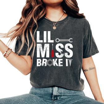 Father & Daughter Lil Miss Broke It Part 2 Of 2 Women's Oversized Comfort T-Shirt - Thegiftio UK