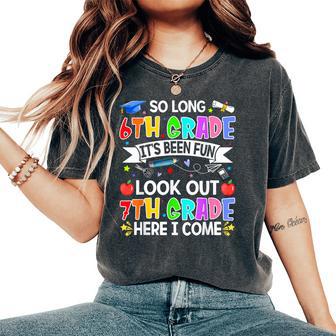 6Th Grade Graduation 2026 Graduate Hello 7Th Grade Women's Oversized Comfort T-Shirt - Thegiftio UK