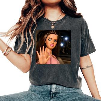 Disgusting Girl Face Meme Y2k Hilarious Sarcastic Women's Oversized Comfort T-Shirt - Thegiftio UK