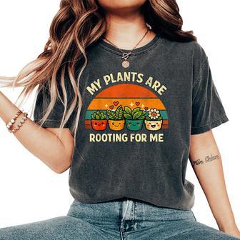 Gardener Graphic My Plants Gardening Women's Oversized Comfort T-Shirt | Mazezy