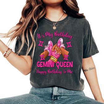 Gemini Queen It's My Birthday Sneakers Zodiac Women's Oversized Comfort T-Shirt - Thegiftio UK