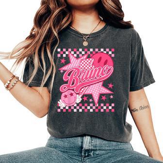 Girl Bruno Groovy Retro First Name Personalized 80'S Women's Oversized Comfort T-Shirt | Mazezy