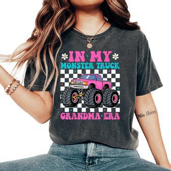 Groovy In My Monster Truck Grandma Era Women's Oversized Comfort T-Shirt - Thegiftio UK