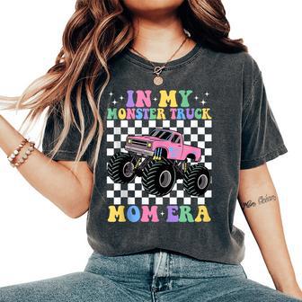 Groovy In My Monster Truck Mom Era Monster Truck Mama Women's Oversized Comfort T-Shirt - Thegiftio UK
