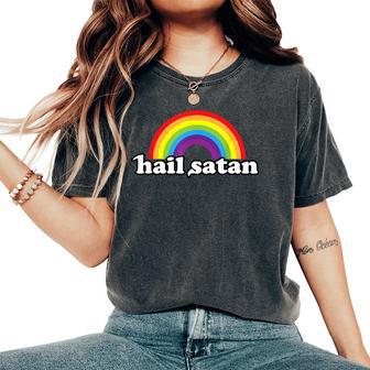 Hailatan Parodyarcastastic Rainbow T-shirt comoda oversize da donna - Novitaregali