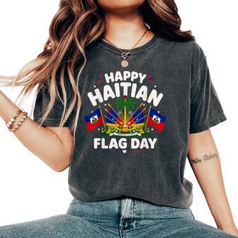 Haitian Flag Day Independence Men Women's Oversized Comfort T-Shirt | Seseable UK