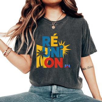 Ile De La Réunion Cadeau Homme 974Ouvenir Artisanal T-shirt oversize confortable pour femme - Cadeauxyz