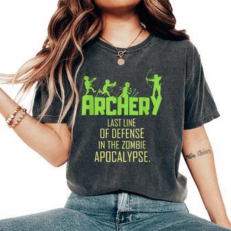 Impresionante Zombie Archery Bow Archer Camiseta extragrande cómoda para mujer - Regaloses