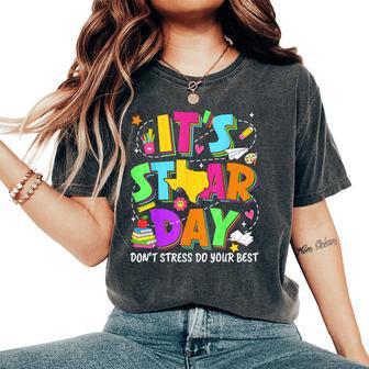 It's Staar Day Teacher Student Testing Day School Education Women's Oversized Comfort T-Shirt | Seseable UK