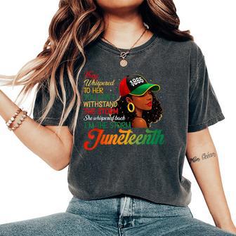 Junenth I'm The Storm Black Black History Women's Oversized Comfort T-Shirt - Thegiftio UK