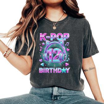 K-Pop 12Th Birthday Girl 12 Anni Musica Coreana T-shirt comoda oversize da donna - Novitaregali
