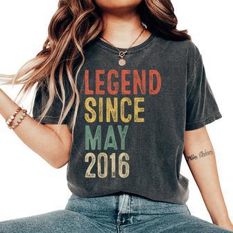 Legend May 2016 10Th Birthday Boy Girl 10 Year Old Women's Oversized Comfort T-Shirt | Mazezy