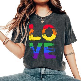 Love Gay Pride Camisas Para Hombres Y Es Gay Pride Manga Larga Camiseta extragrande cómoda para mujer - Regaloses