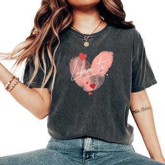 Lúbim Ta Est Une Déclaration D'amour Élégante Je T'aime T-shirt oversize confortable pour femme - Cadeauxyz