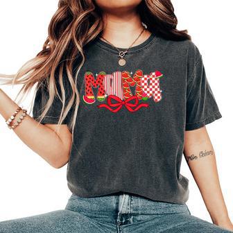Mama Watermelon Summer Fruit Mom Women's Oversized Comfort T-Shirt - Thegiftio UK