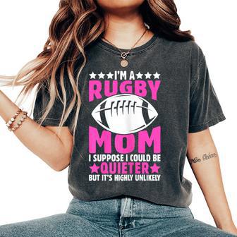 Mamma Del Rugbyuppongo Che Potrei Essere Più Tranquilla T-shirt comoda oversize da donna - Novitaregali