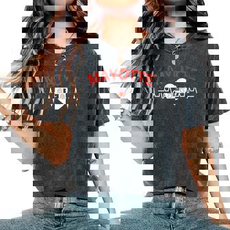 Mayotte 976 Belle Idee Cadeau Drapeau Coeur T-shirt oversize confortable pour femme - Cadeauxyz