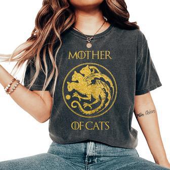 Mère Des Chats Chat Maman Chat Maman T-shirt oversize confortable pour femme - Cadeauxyz