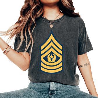 Militare Delergente Maggiore E-9 Del Comando Dell'esercito T-shirt comoda oversize da donna - Novitaregali