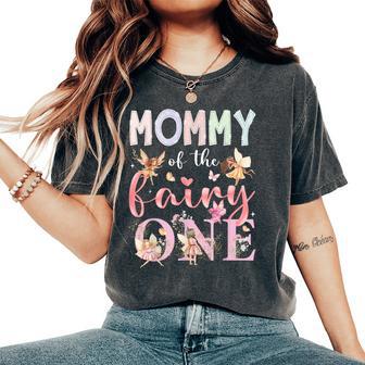 Mommy Of The Fairy One 1St Birthday Girl Fairytale Women's Oversized Comfort T-Shirt - Thegiftio UK