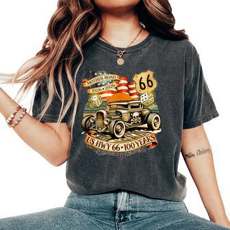 Mother Road Us Highway 66 Centennial 100 Years Anniversary Women's Oversized Comfort T-Shirt - Thegiftio UK