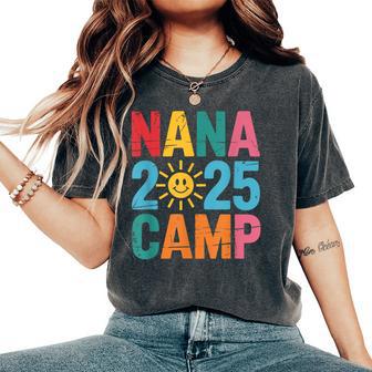 Nana Camp 2025 Family Vacation Summer Camping Crew Kids Women's Oversized Comfort T-Shirt - Thegiftio UK