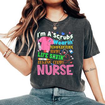 Nursing Nurse Job Definition Love Nursing School Girl Women Women's Oversized Comfort T-Shirt - Monsterry