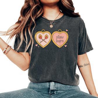Per Amanti Dei Libri Romantici A Combustione Lenta T-shirt comoda oversize da donna - Novitaregali
