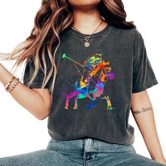 Polo Player Horse Sport Ride Riding Equestrian Sport Fan Women's Oversized Comfort T-Shirt - Thegiftio