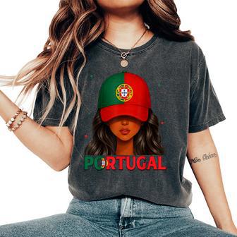 Portuguese Girl Portugal Proud Portugal Flag Women's Oversized Comfort T-Shirt - Thegiftio UK