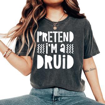 Pretend I'm A Druid Adulto Uomini Donne Bambini Costume Druido T-shirt comoda oversize da donna - Novitaregali