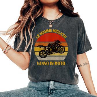Regali Per Mamme Motociclisti Mamma Moto Da Corsa T-shirt comoda oversize da donna - Novitaregali
