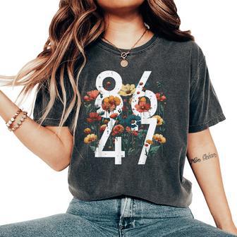 Resist 86 47 Flowers Poppy Protest Kids Men Women's Oversized Comfort T-Shirt - Thegiftio UK