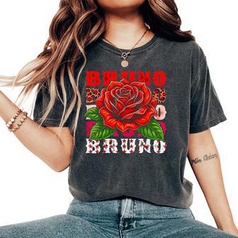 Retro Bruno Name Style Classic For Kid Women's Oversized Comfort T-Shirt | Mazezy