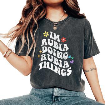 Retro Groovy Im Rubia Haciendo Rubia Cosas Divertido Día De La Madre Camiseta extragrande cómoda para mujer - Regaloses